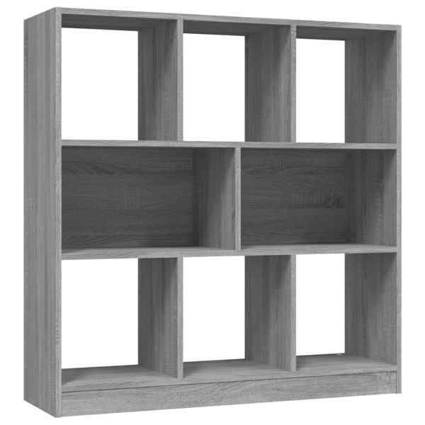 Syfax™ Libreria Grigio Sonoma 97,5X29,5X100 Cm In Legno Multistrato-image