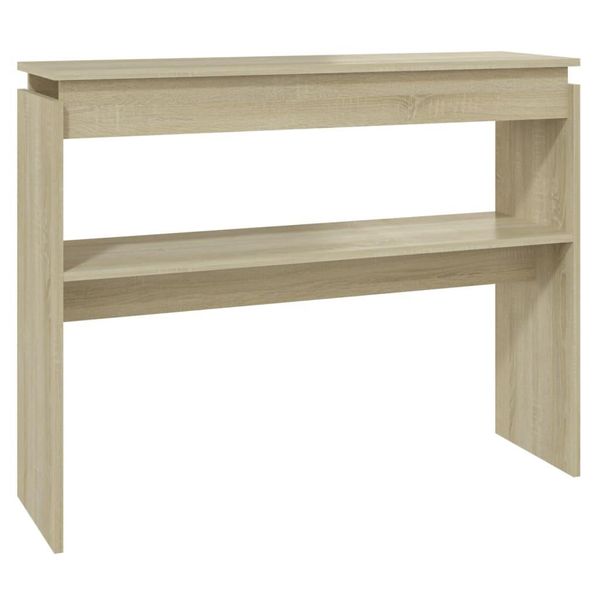 Syfax™ Tavolino Consolle Rovere Sonoma 102X30X80 Cm Legno Multistrato-image