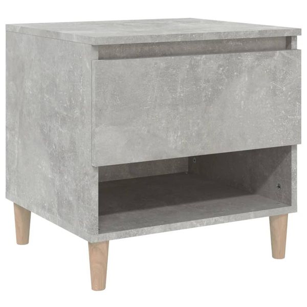 Syfax™ Comodino Grigio Cemento 50X46X50 Cm In Legno Multistrato-image