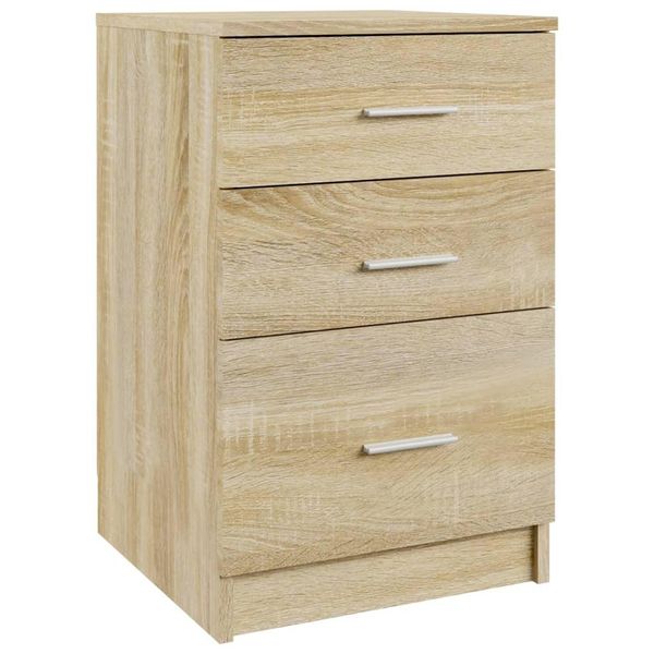 Syfax™ Comodino Rovere Sonoma 40X40X63 Cm In Legno Multistrato-image