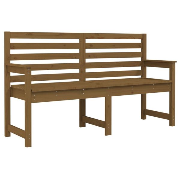 Syfax™ Panca Da Giardino Ambra 159,5X48X91,5 Cm Legno Massello Di Pino-image