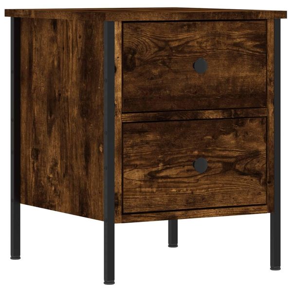 Syfax™ Comodino Rovere Fumo 40X42X50 Cm Legno Multistrato-image