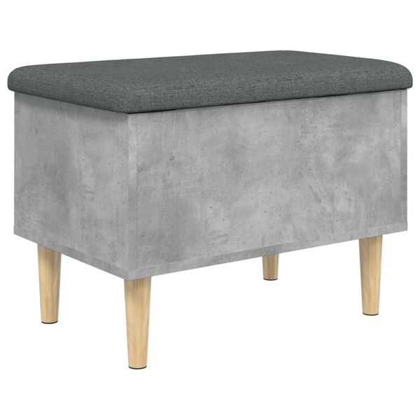 Syfax™ Panca Portaoggetti Grigio Cemento 62X42X46 Cm Legno Multistrato-image