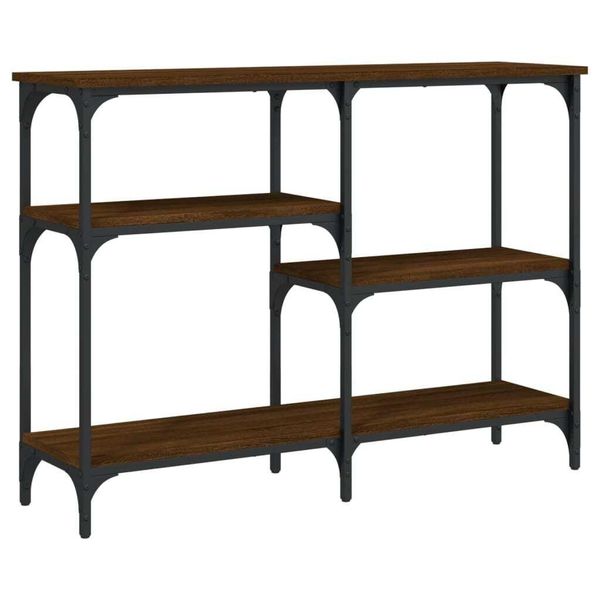 Syfax™ Tavolino Consolle Rovere Marrone 102X29X75 Cm Legno Multistrato-image