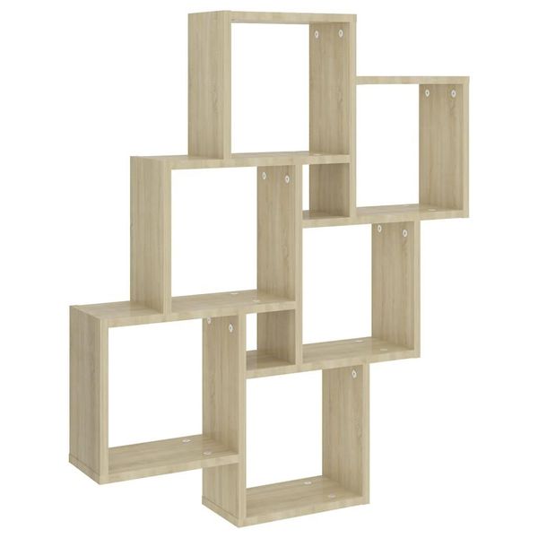 Syfax™ Mensola Parete Cubo Rovere Sonoma 78X15X93Cm Legno Multistrato-image