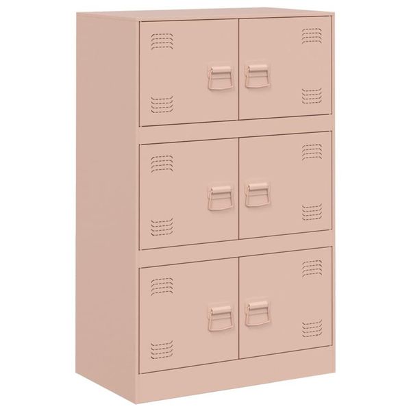 Syfax™ Credenza Rosa 67X39X107 Cm In Acciaio-image