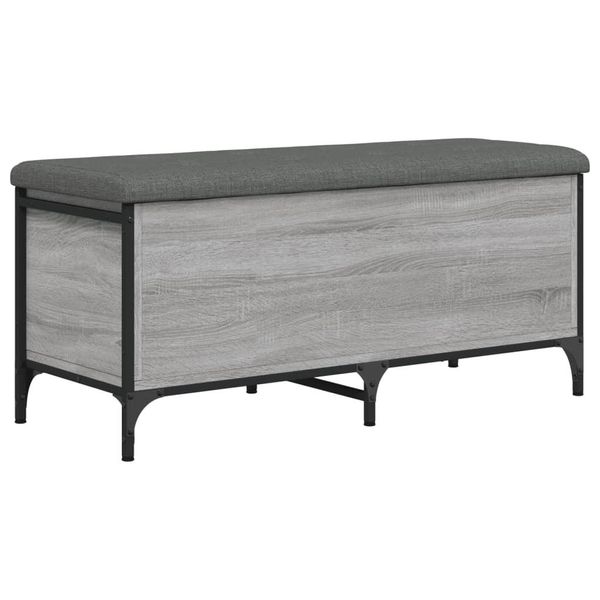 Syfax™ Panca Portaoggetti Grigio Sonoma 102X42X45 Cm Legno Multistrato-image