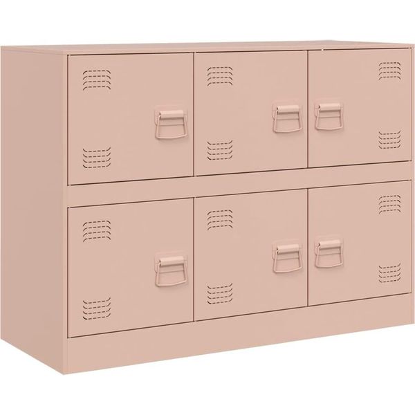 Syfax™ Credenza Rosa 99X39X73 Cm In Acciaio-image