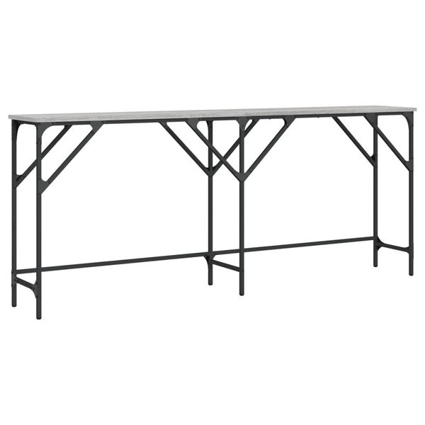 Syfax™ Tavolo Consolle Grigio Sonoma 180X29X75 Cm In Legno Multistrato-image