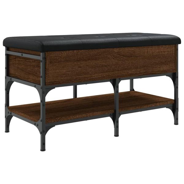 Syfax™ Panca Porta Scarpe Rovere Marrone 82X42X45 Cm Legno Multistrato-image