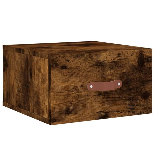 Syfax™ Comodino A Muro Rovere Fumo 35X35X20 Cm-image