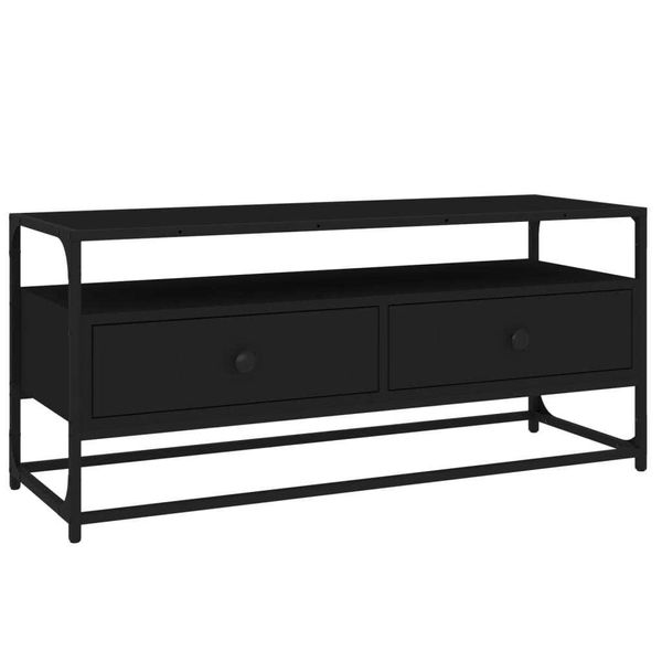 Syfax™ Mobile Porta Tv Nero 100X35X45 Cm In Legno Multistrato-image