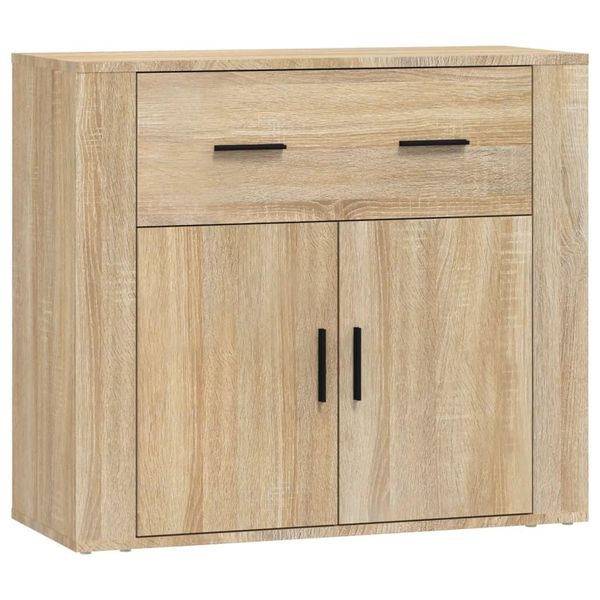 Syfax™ Credenza Rovere Sonoma 80X33X70 Cm In Legno Multistrato-image