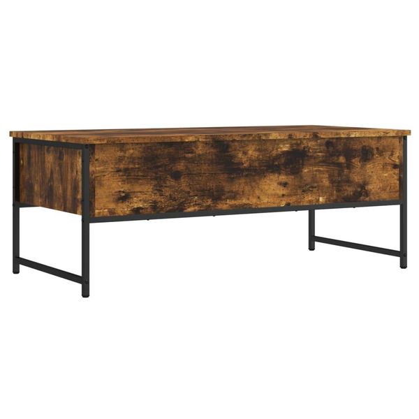 Syfax™ Tavolino Da Salotto Rovere Fumo 101X49X39,5Cm Legno Multistrato-image