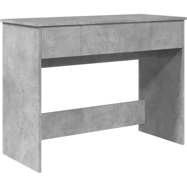Syfax™ Toeletta Con Specchio Grigio Cemento 100X45X76 Cm-image
