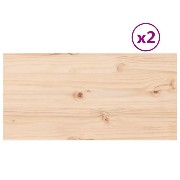 Syfax™ Piani Tavolo 2 Pz 80X40X2,5 Cm Rettangolare Legno Massello Pino-image