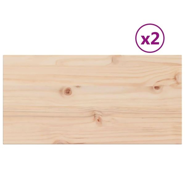 Syfax™ Piani Tavolo 2 Pz 70X35X2,5 Cm Rettangolare Legno Massello Pino-image