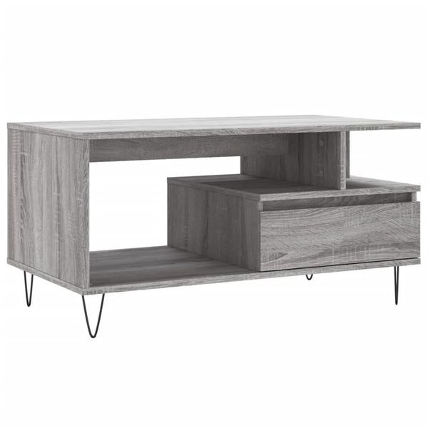 Syfax™ Tavolino Da Salotto Grigio Sonoma 90X49X45 Cm Legno Multistrato-image