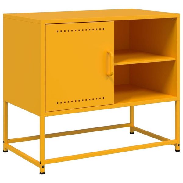 Syfax™ Mobile Tv Giallo Senape 68X39X60,5 Cm In Acciaio-image