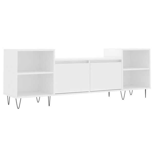 Syfax™ Mobile Porta Tv Bianco 160X35X55 Cm In Legno Multistrato-image