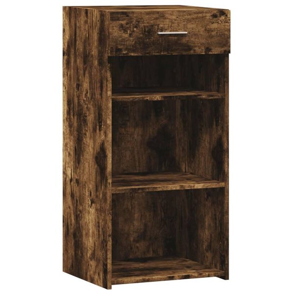 Syfax™ Credenza Rovere Fumo 45X42,5X93 Cm In Legno Multistrato-image