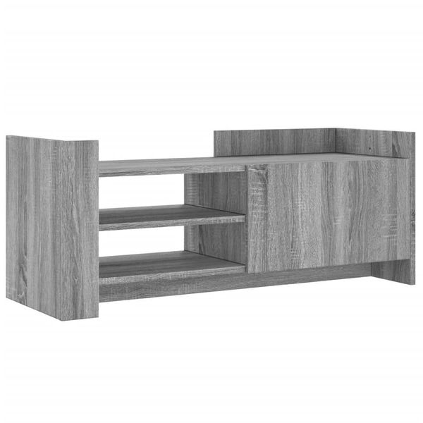 Syfax™ Mobile Tv Grigio Sonoma 100X35X40 Cm In Legno Multistrato-image