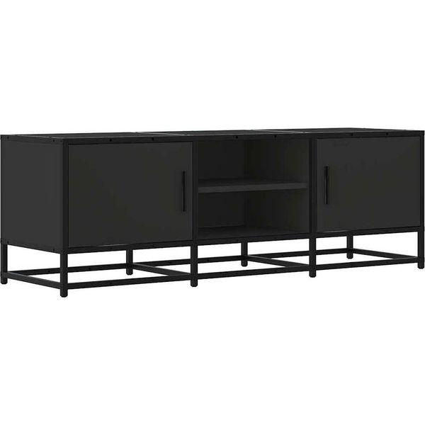 Syfax™ Mobile Porta Tv Nero 120X35X41 Cm In Truciolato E Metallo-image