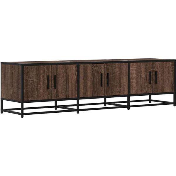 Syfax™ Mobile Tv Rovere Marrone 150X35X41 Cm In Truciolato E Metallo-image