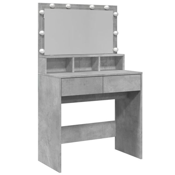 Syfax™ Toeletta Con Led Grigio Cemento 80X41X134,5 Cm-image