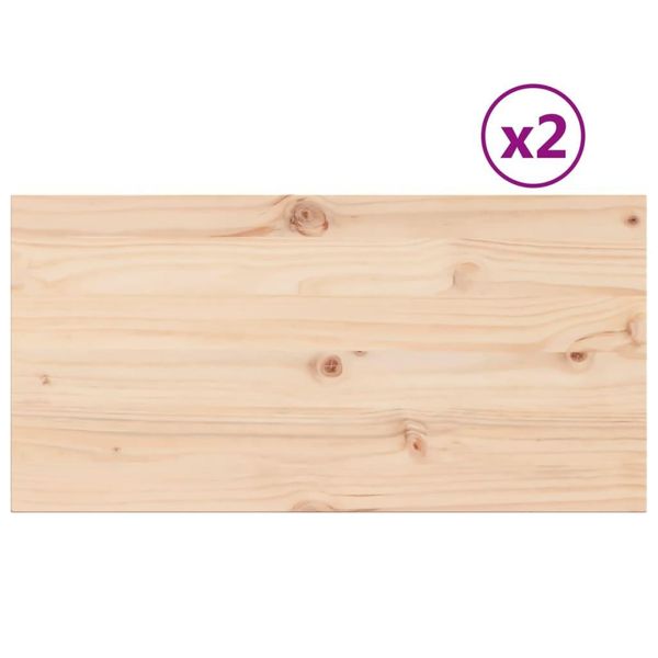 Syfax™ Piani Tavolo 2 Pz 90X45X2,5 Cm Rettangolare Legno Massello Pino-image