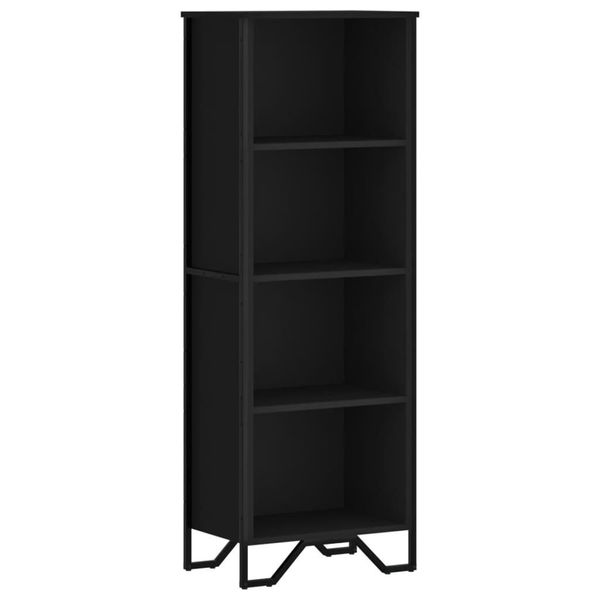Syfax™ Libreria Nera 50X31X137,5 Cm In Truciolato-image