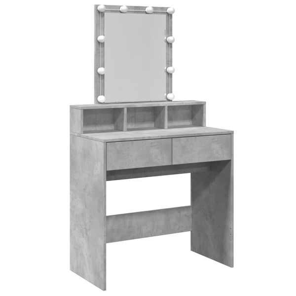 Syfax™ Toeletta Con Led Grigio Cemento 80X41X144,5 Cm-image