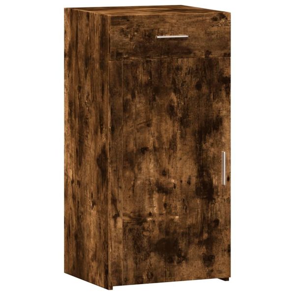 Syfax™ Credenza Rovere Fumo 45X42,5X93 Cm In Legno Multistrato-image