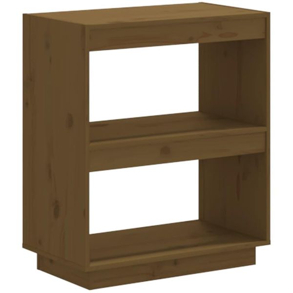 Syfax™ Libreria Marrone Ambra 60X35X71 Cm In Legno Massello Di Pino-image