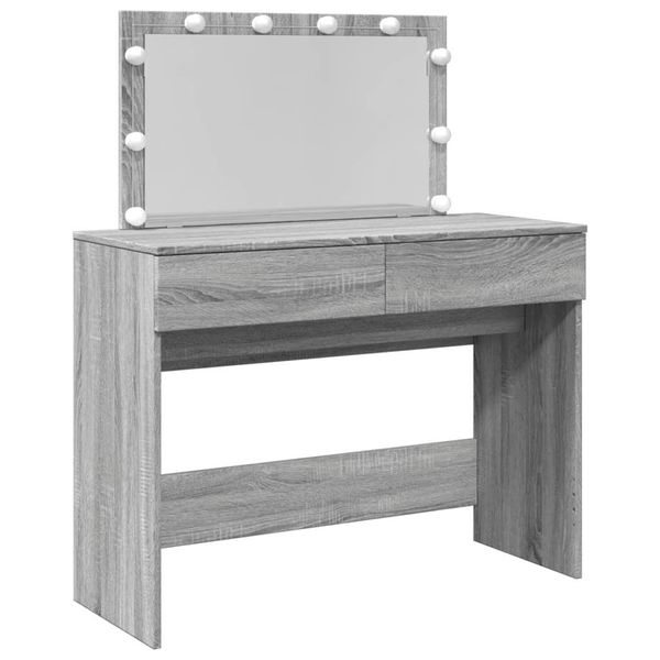 Syfax™ Toeletta Con Led Grigio Sonoma 100X40X120 Cm-image