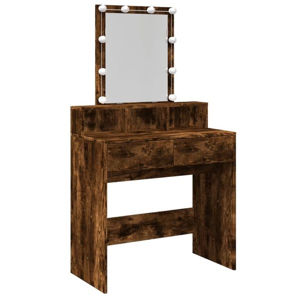 Syfax™ Toeletta Con Led Rovere Fumo 80X41X144,5 Cm-image