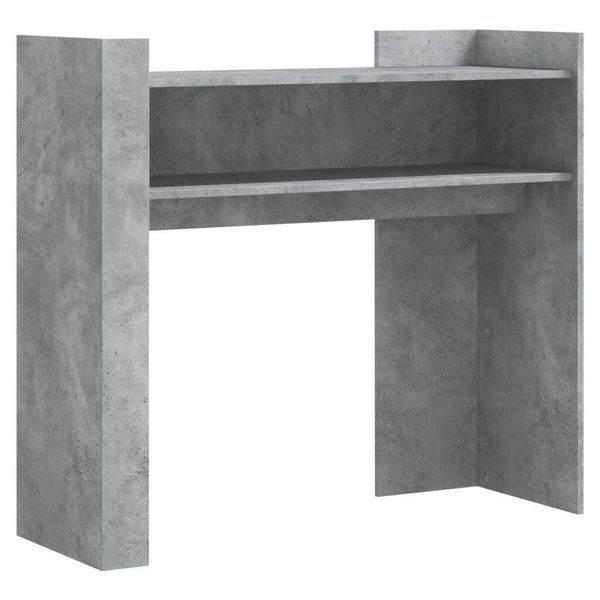Syfax™ Tavolino Consolle Grigio Cemento 100X35X90 Cm In Multistrato-image