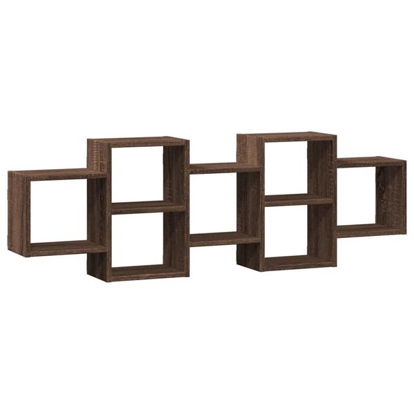 Syfax™ Scaffale A Parete Rovere Marrone 129X18X42 Cm In Truciolato-image