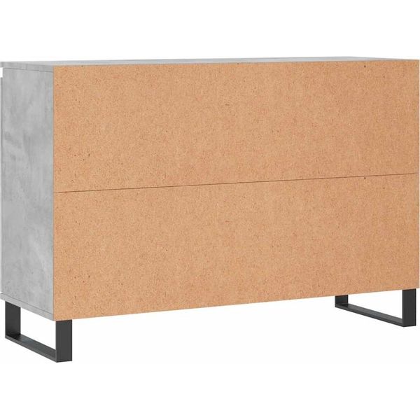 Syfax™ Credenza Grigio Cemento 101,5X35X70 Cm In Legno Multistrato-image