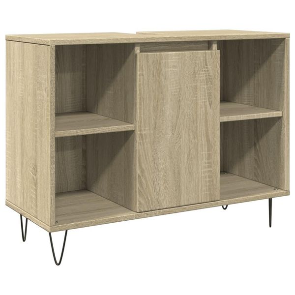 Syfax™ Mobile Da Bagno Rovere Sonoma 80X33X60 Cm In Legno Multistrato-image