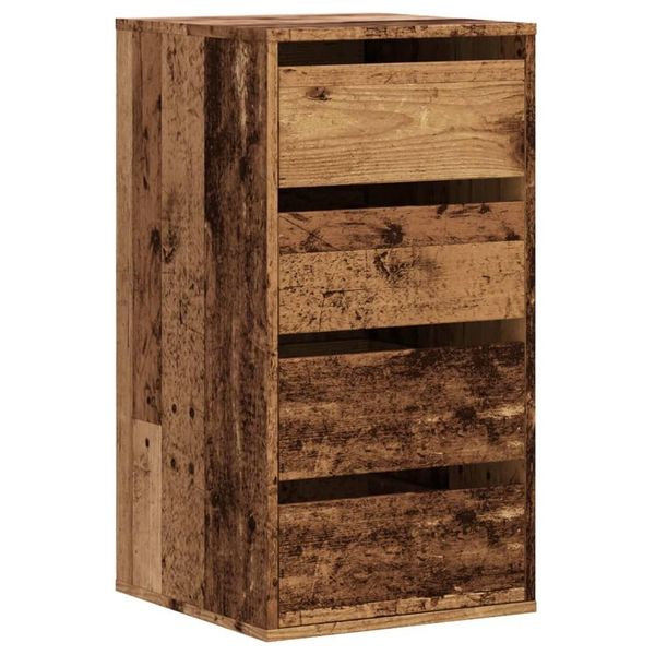 Syfax™ Cassettiera Angolare Legno Antico 40X41X76 Cm Legno Multistrato-image