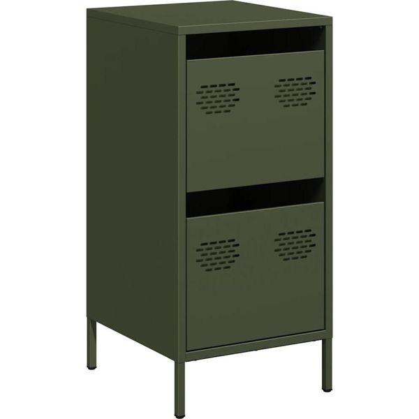 Syfax™ Credenza Verde Oliva 35X39X73,5 Cm In Acciaio Laminato A Freddo-image