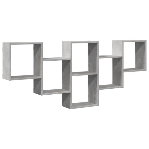 Syfax™ Scaffale A Muro Grigio Cemento 159X18X66 Cm In Truciolato-image