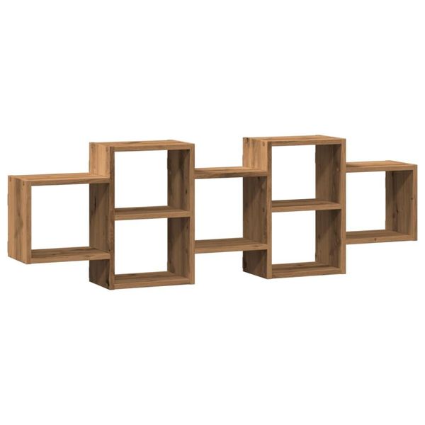 Syfax™ Scaffale A Parete Rovere Artigianale 129X18X42 Cm In Truciolato-image