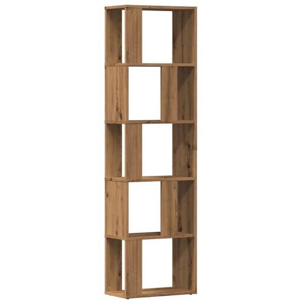 Syfax™ Libreria Rovere Artigianale 45X24X159 Cm Legno Multistrato-image