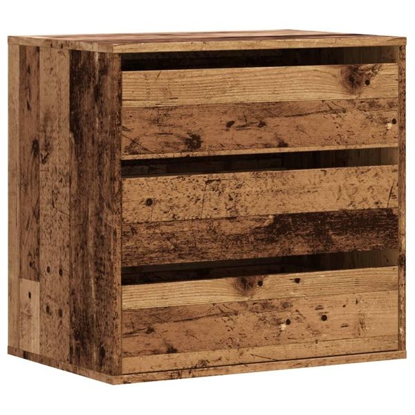 Syfax™ Cassettiera Angolare Legno Antico 60X41X58 Cm Legno Multistrato-image