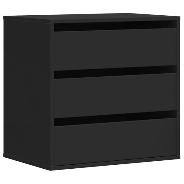 Syfax™ Cassettiera Angolare Nera 60X41X58 Cm In Legno Multistrato-image