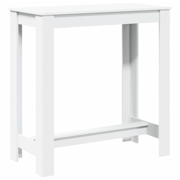 Syfax™ Tavolo Da Bar Bianco 102X50X103,5 Cm In Legno Multistrato-image