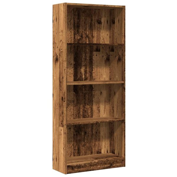Syfax™ Libreria Legno Antico 60X24X143 Cm In Legno Multistrato-image