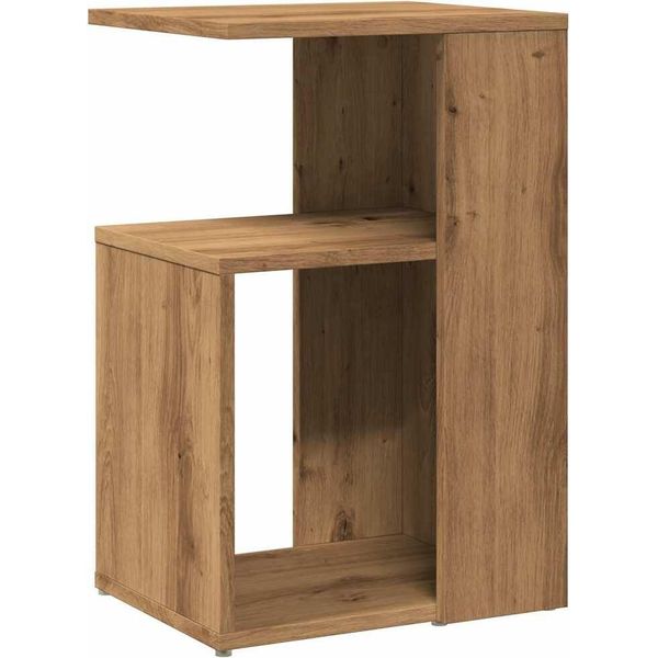 Syfax™ Tavolino Da Salotto Rovere Artigianale 36X30X56Cm In Truciolato-image